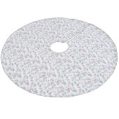 Baumrock Fleece Weihnachtsbaumdecke (Schrägansicht)