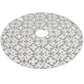 Baumrock Fleece Weihnachtsbaumdecke (Schrägansicht)