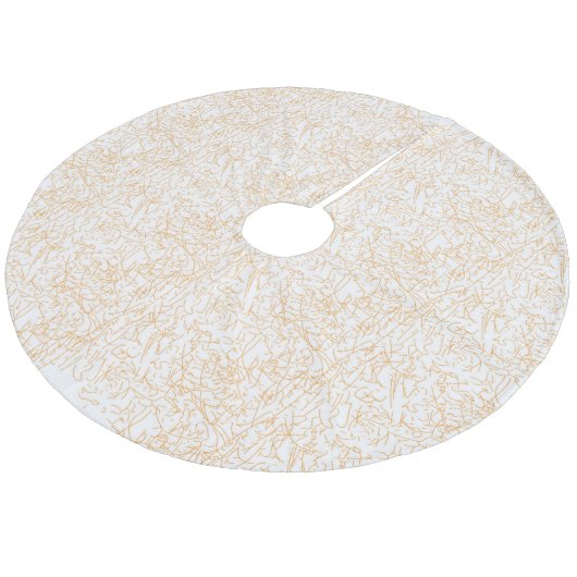 Baumrock Fleece Weihnachtsbaumdecke (Schrägansicht)