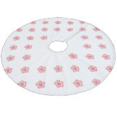 Baumrock Fleece Weihnachtsbaumdecke (Schrägansicht)