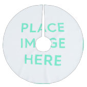 Baumrock, gebürstetes Polyester Weihnachtsbaumdecke (Vorderseite)