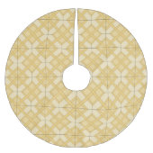 Baumrock - Gitter in drei Schattierungen Polyester Weihnachtsbaumdecke (Vorderseite)