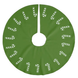 Baumrock - grüne Süßigkeiten Polyester Weihnachtsbaumdecke