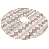 Baumrock Leinenimitat Weihnachtsbaumdecke (Schrägansicht)