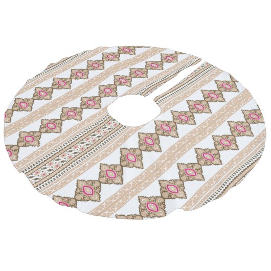 Baumrock Leinenimitat Weihnachtsbaumdecke (Schrägansicht)