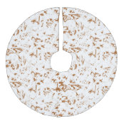 Baumrock Leinenimitat Weihnachtsbaumdecke (Vorderseite)