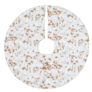 Baumrock Leinenimitat Weihnachtsbaumdecke