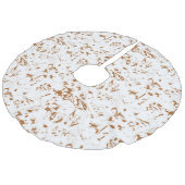 Baumrock Leinenimitat Weihnachtsbaumdecke (Schrägansicht)