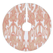 Baumrock Leinenimitat Weihnachtsbaumdecke (Vorderseite)