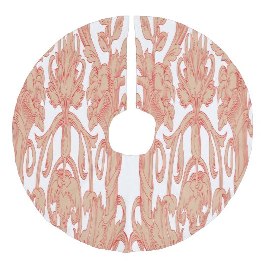 Baumrock Leinenimitat Weihnachtsbaumdecke (Vorderseite)