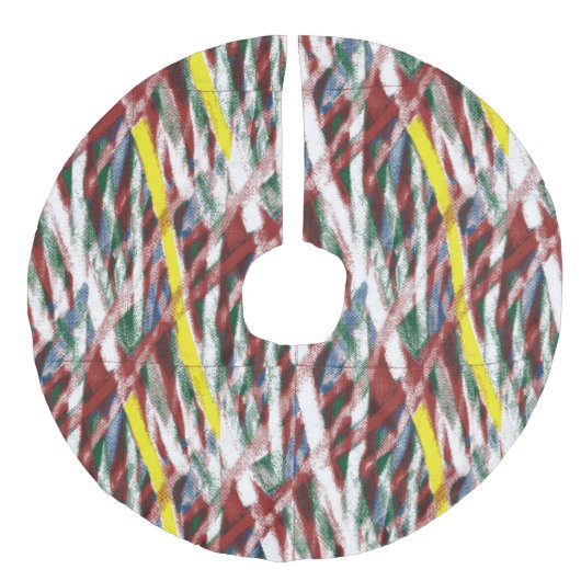 Baumrock Leinenimitat Weihnachtsbaumdecke (Vorderseite)