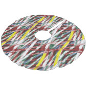 Baumrock Leinenimitat Weihnachtsbaumdecke (Schrägansicht)