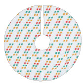 Baumrock Leinenimitat Weihnachtsbaumdecke (Vorderseite)