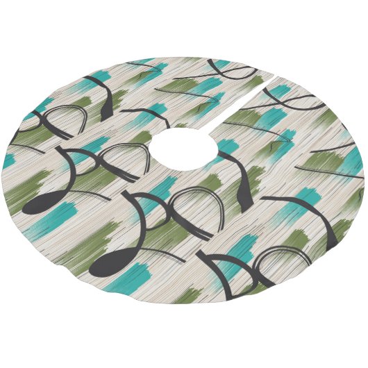 Baumrock Polyester Weihnachtsbaumdecke (Schrägansicht)