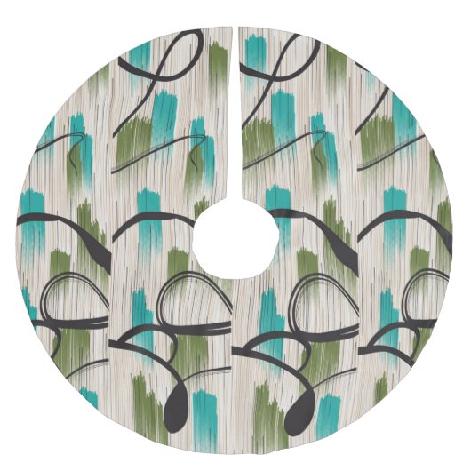 Baumrock Polyester Weihnachtsbaumdecke (Vorderseite)