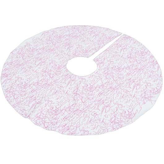 Baumrock Polyester Weihnachtsbaumdecke (Schrägansicht)