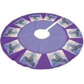 Baumrock Polyester Weihnachtsbaumdecke (Schrägansicht)