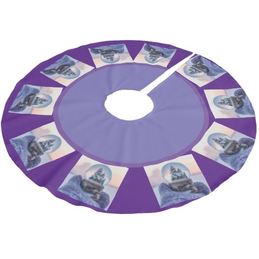 Baumrock Polyester Weihnachtsbaumdecke (Schrägansicht)