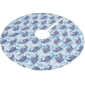 Baumrock Polyester Weihnachtsbaumdecke (Schrägansicht)