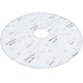 Baumrock Polyester Weihnachtsbaumdecke (Schrägansicht)