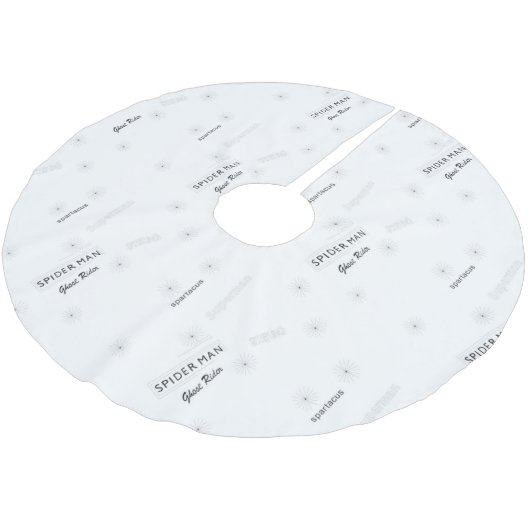 Baumrock Polyester Weihnachtsbaumdecke (Schrägansicht)