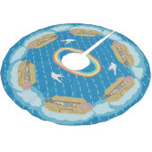 Baumrock Polyester Weihnachtsbaumdecke (Schrägansicht)