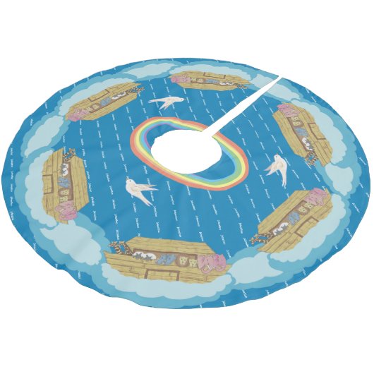 Baumrock Polyester Weihnachtsbaumdecke (Schrägansicht)