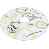 Baumrock Polyester Weihnachtsbaumdecke (Schrägansicht)
