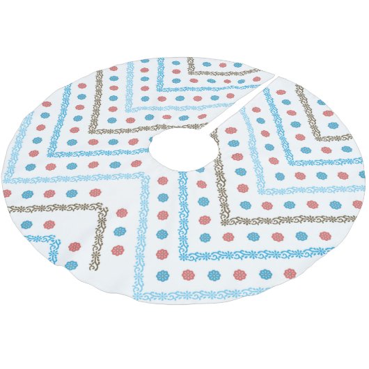 Baumrock Polyester Weihnachtsbaumdecke (Schrägansicht)