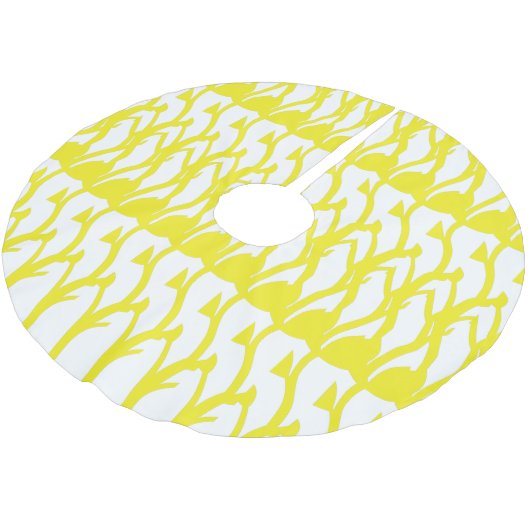 Baumrock Polyester Weihnachtsbaumdecke (Schrägansicht)