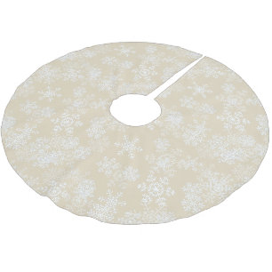 Baumrock-Schneeflocken Polyester Weihnachtsbaumdecke