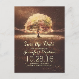 Baumromantik Save the Date Postkarte