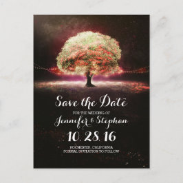 Baumromantik Save the Date Postkarte