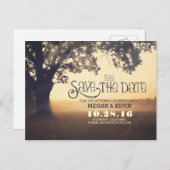 Baumromantik Save the Date Postkarte (Vorne/Hinten)
