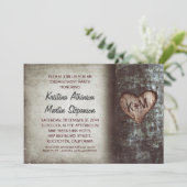 Baumrustikale Einladung (Stehend Vorderseite)