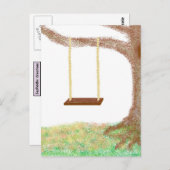 Baumsäge-Erinnerungen Postkarte (Vorne/Hinten)