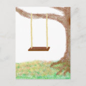 Baumsäge-Erinnerungen Postkarte (Vorderseite)