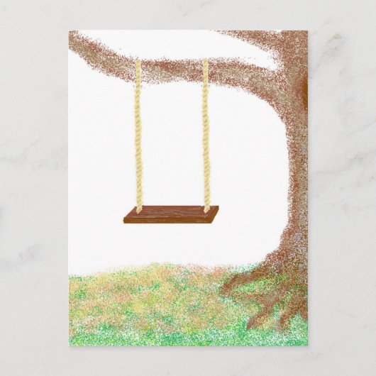 Baumsäge-Erinnerungen Postkarte (Vorderseite)