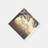 Baumsaitenleuchten rustikal Extravagant Serviette (Ecke)