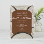 Baumsäulenlinien Hochzeitsszenario Light Blue, Einladung (Stehend Vorderseite)