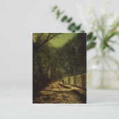 Baumschatten auf der Parkmauer, Roundhay Park, Lee Postkarte (Stehend Vorderseite)