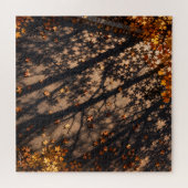 Baumschatten-Gitter-Pflaster-Fotografie Puzzle (Horizontal)