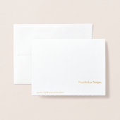 Baumschatten im Wald Folienkarte (Rückseite mit Umschlag)