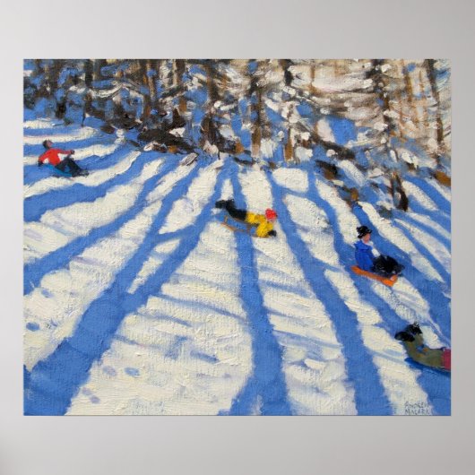 Baumschatten Morzine Poster (Vorne)