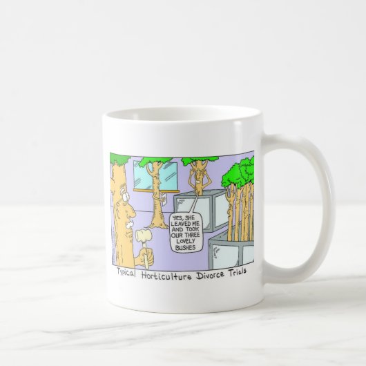 Baumscheidung: Funny Gifts T-Shirts & Sammlerstück Kaffeetasse (Rechts)