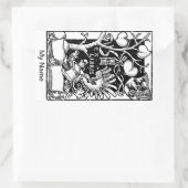 Baumschild-Urglas Rechteckiger Aufkleber (Tasche)