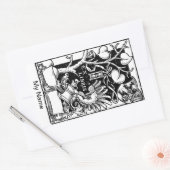 Baumschild-Urglas Rechteckiger Aufkleber (Umschlag)