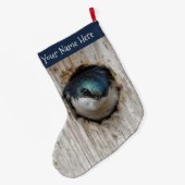 Baumschläfchen Songbird in Nestbox Großer Weihnachtsstrumpf (Rückseite (Hängend))