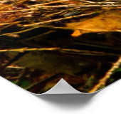 Baumschlucken Fledglys schlafen im Nest Poster (Ecke)