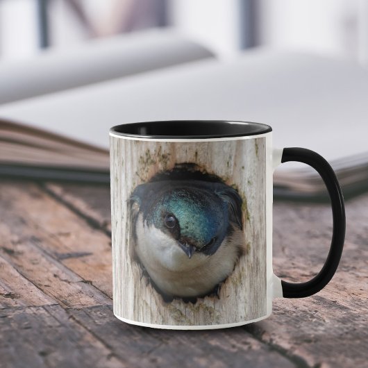 Baumschlucken in einer Nestbox Tasse